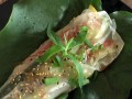 Khoai tây cốm dẹp
và cà-ri bí vàng với rau dền

