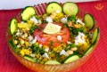Đậu hủ chiên dồn nhân
với bún tàu
